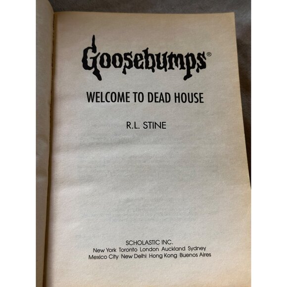 Goosebumps R.L. Stine #1 Welcome to Dead House 1st Scholastic Ed, 2nd Printing - Picture 4 of 6
